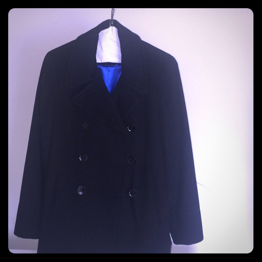 Calvin Klein pea coat black